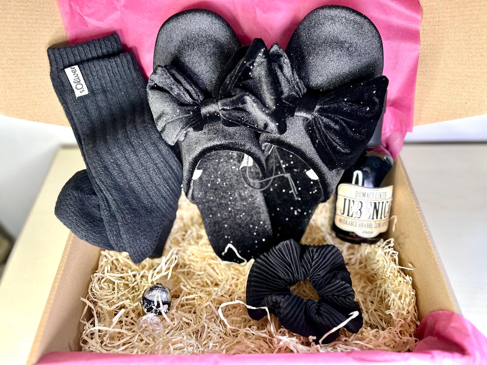 All Black Slippers Giftbox #49 - Image 2