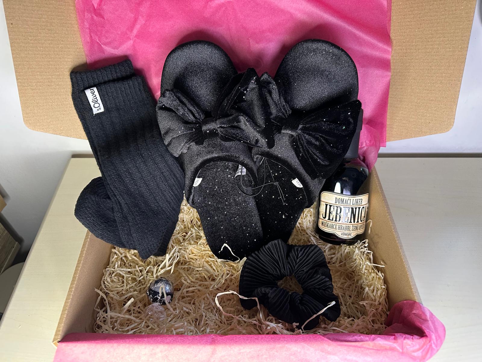 black slippers
