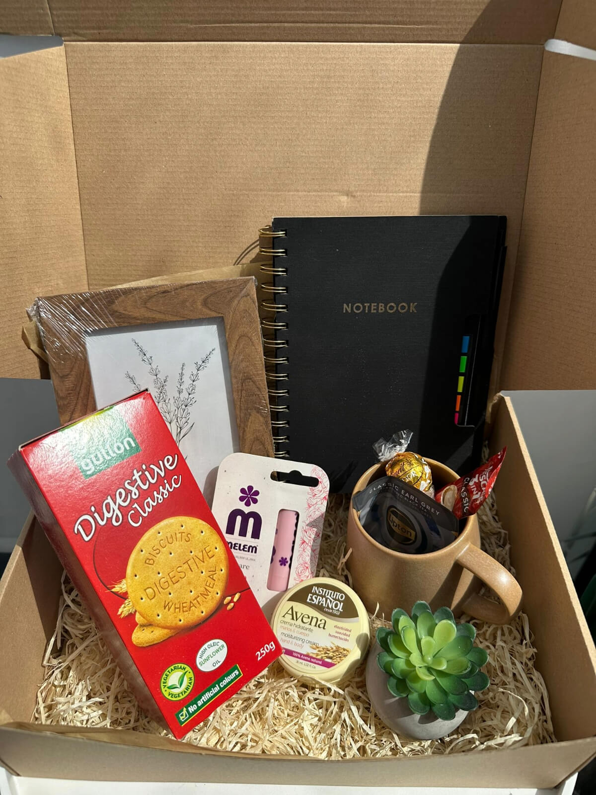 Home Serenity gift box with calming accessories and soothing elements.