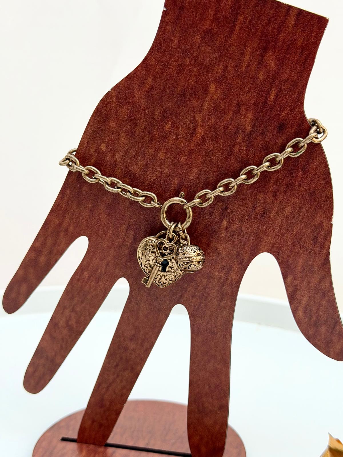 Heart Charm Bracelet & Godiva Giftbox #339 - Image 2