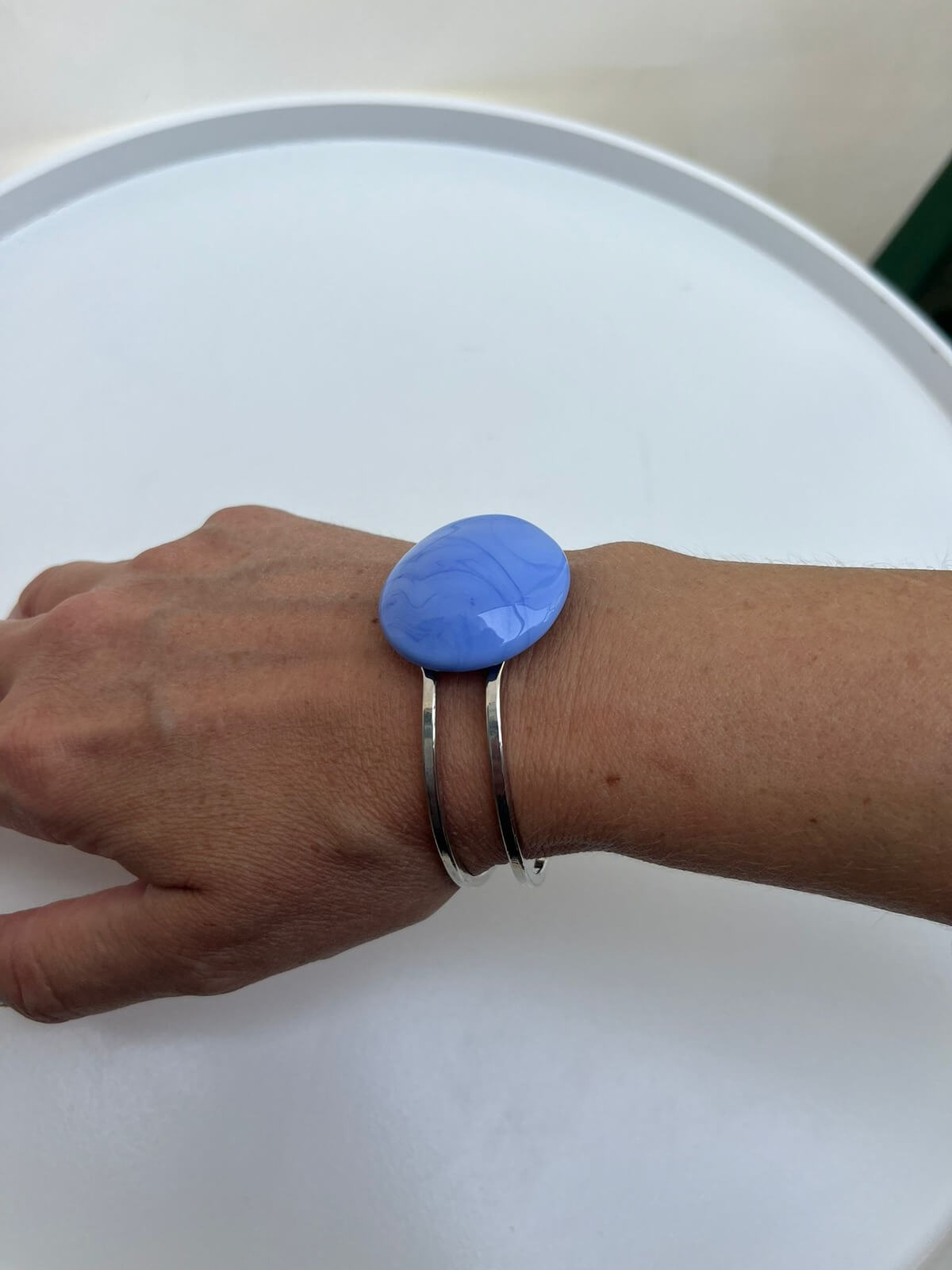 Blue Simplicity Murano Bracelet Giftbox #159 - Image 4